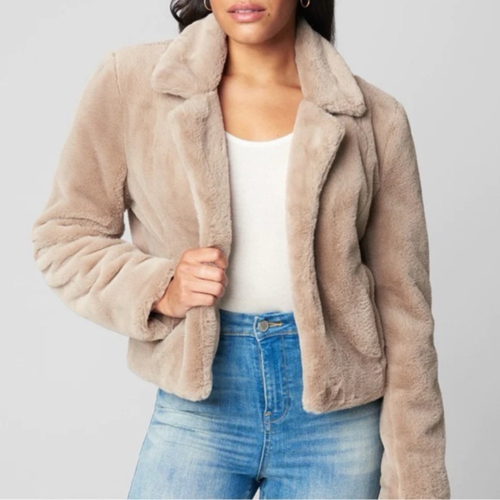 Chic Tan Faux Fur Jacket
